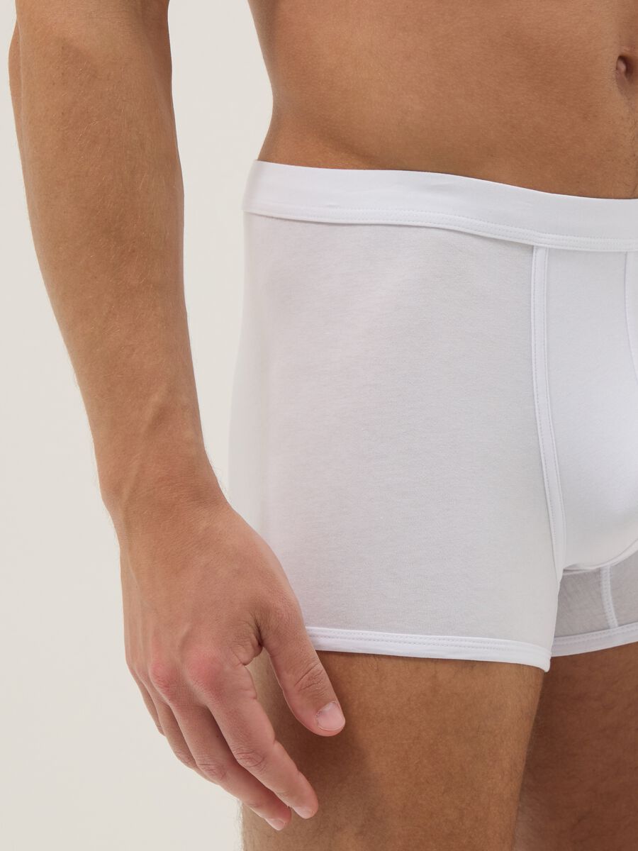 3-pack white stretch cotton boxers, regular fit_3