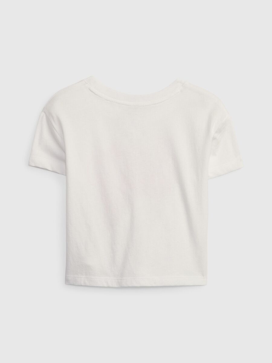 Organic cotton T-shirt with logo print_1