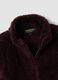 Plum purple crew-neck zip sweatshirt, regular fit_1