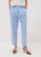 Light blue regular-fit stretch cotton trousers_1