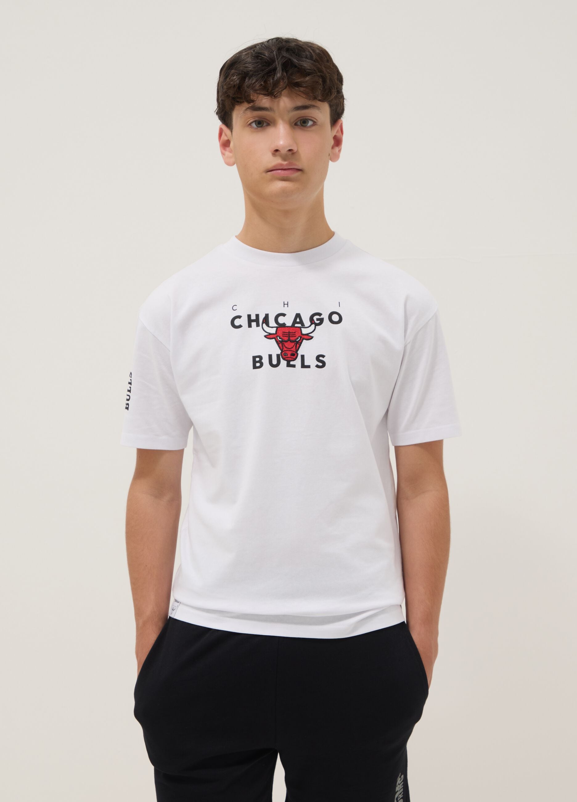 White pure cotton short-sleeve T-shirt