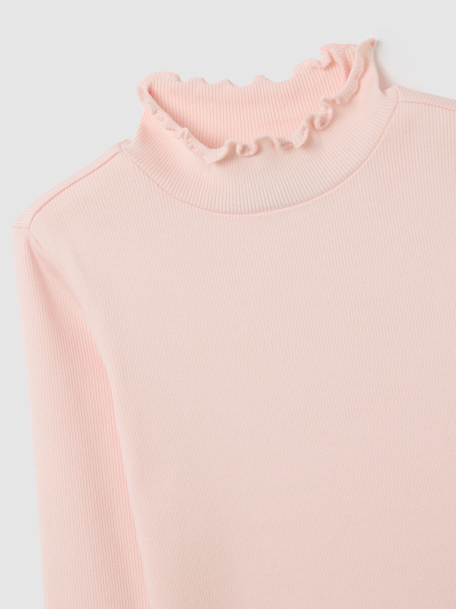 Girls' Regular Fit Stretch Cotton Blend Pink Jumper_2