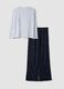 Grey organic cotton and viscose blend crew-neck pyjamas_6