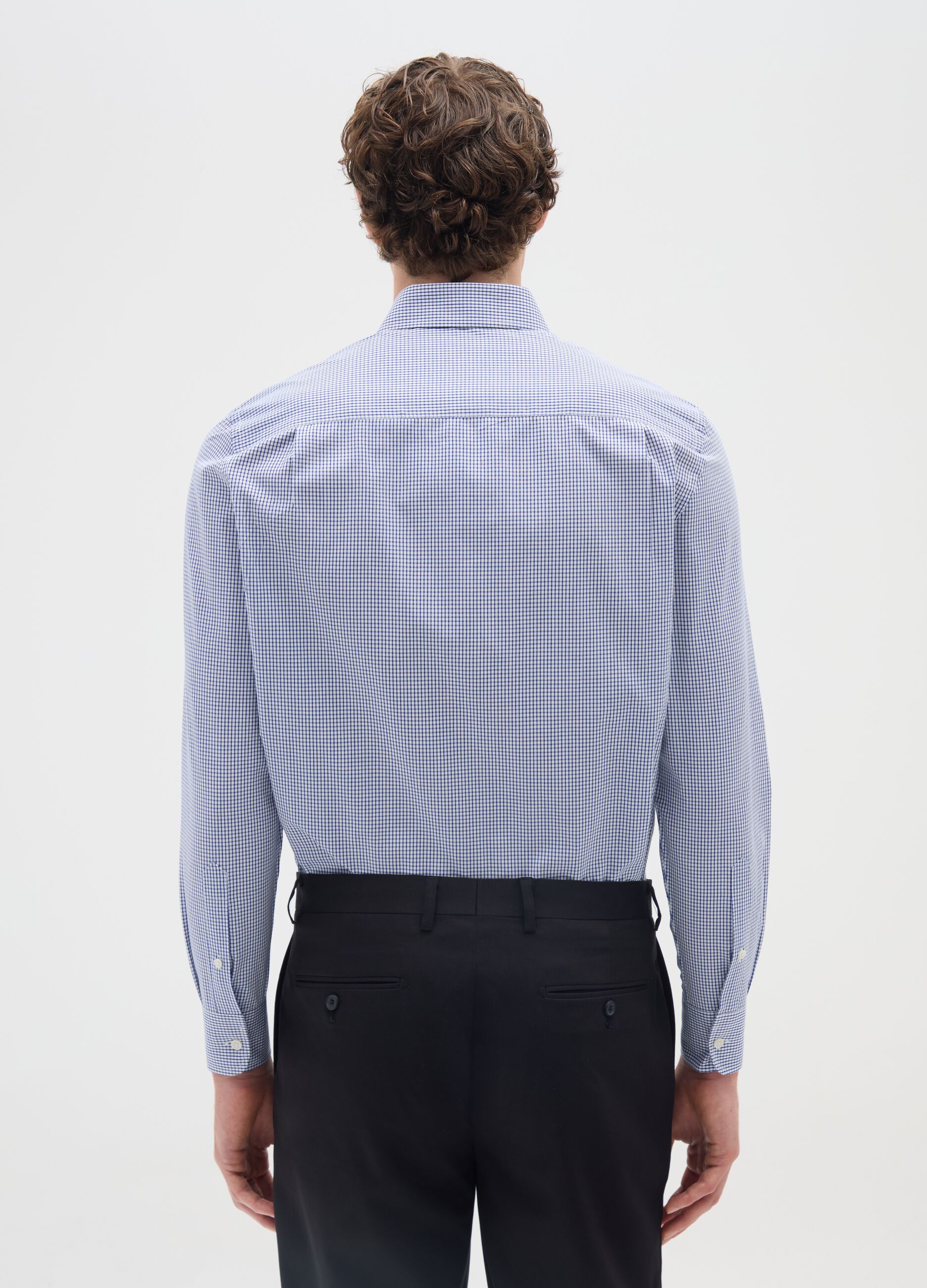 Multicolour cotton blend regular fit shirt
