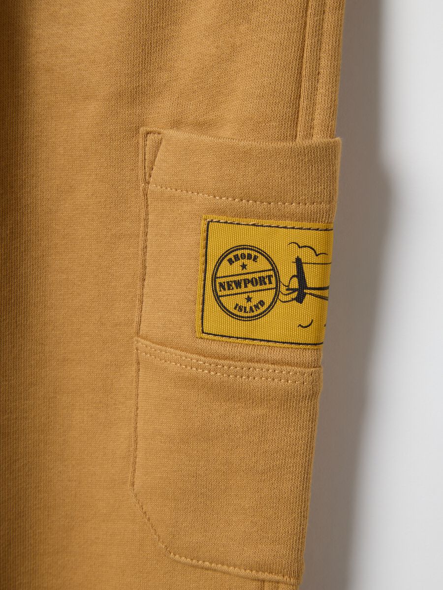 Children's Yellow Jogger Trousers in Pure Cotton Regular Fit_2