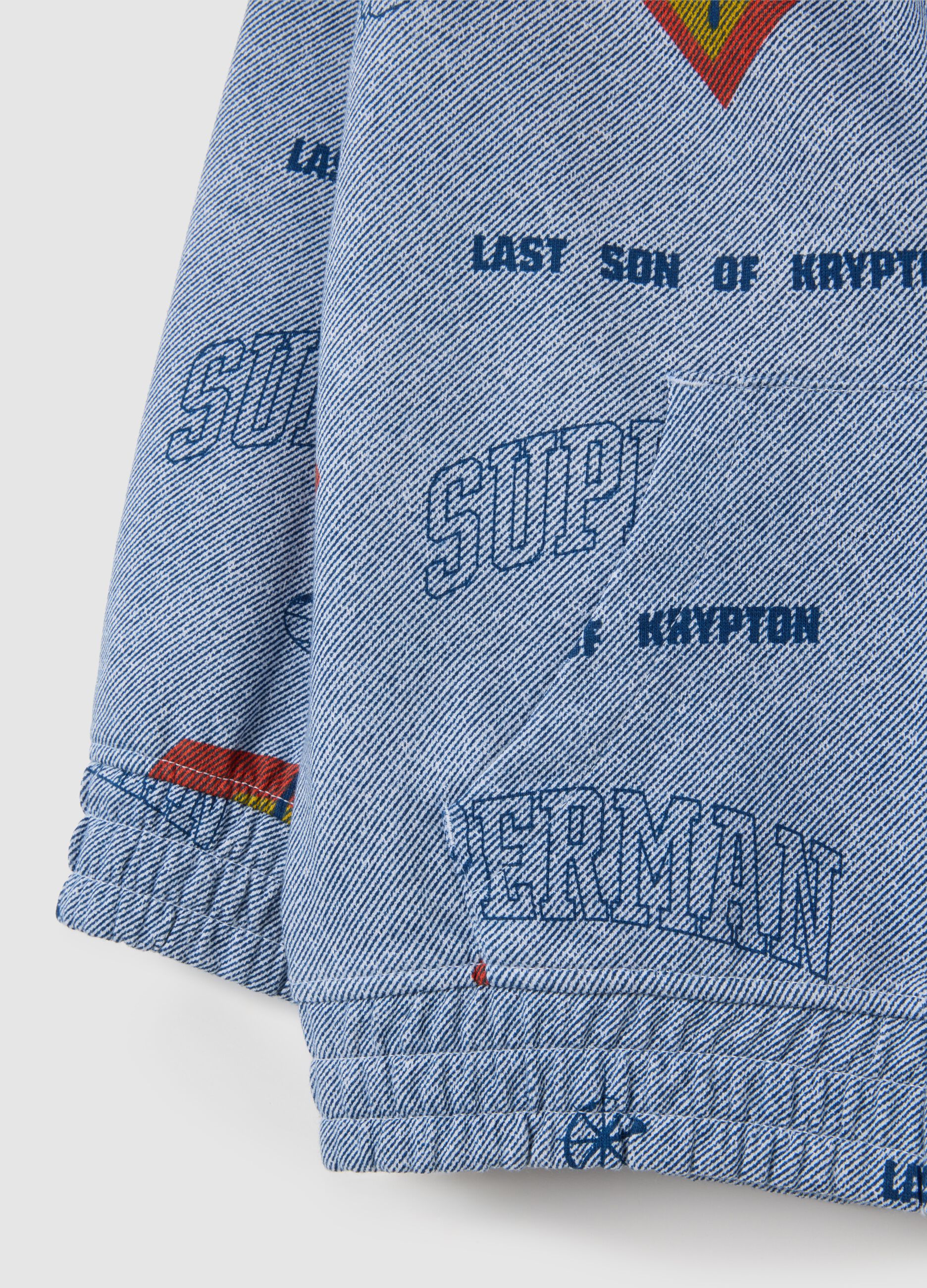 Children's sweatshirt in pure cotton denim