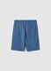 Boys' blue pure cotton shorts, regular fit with print_4