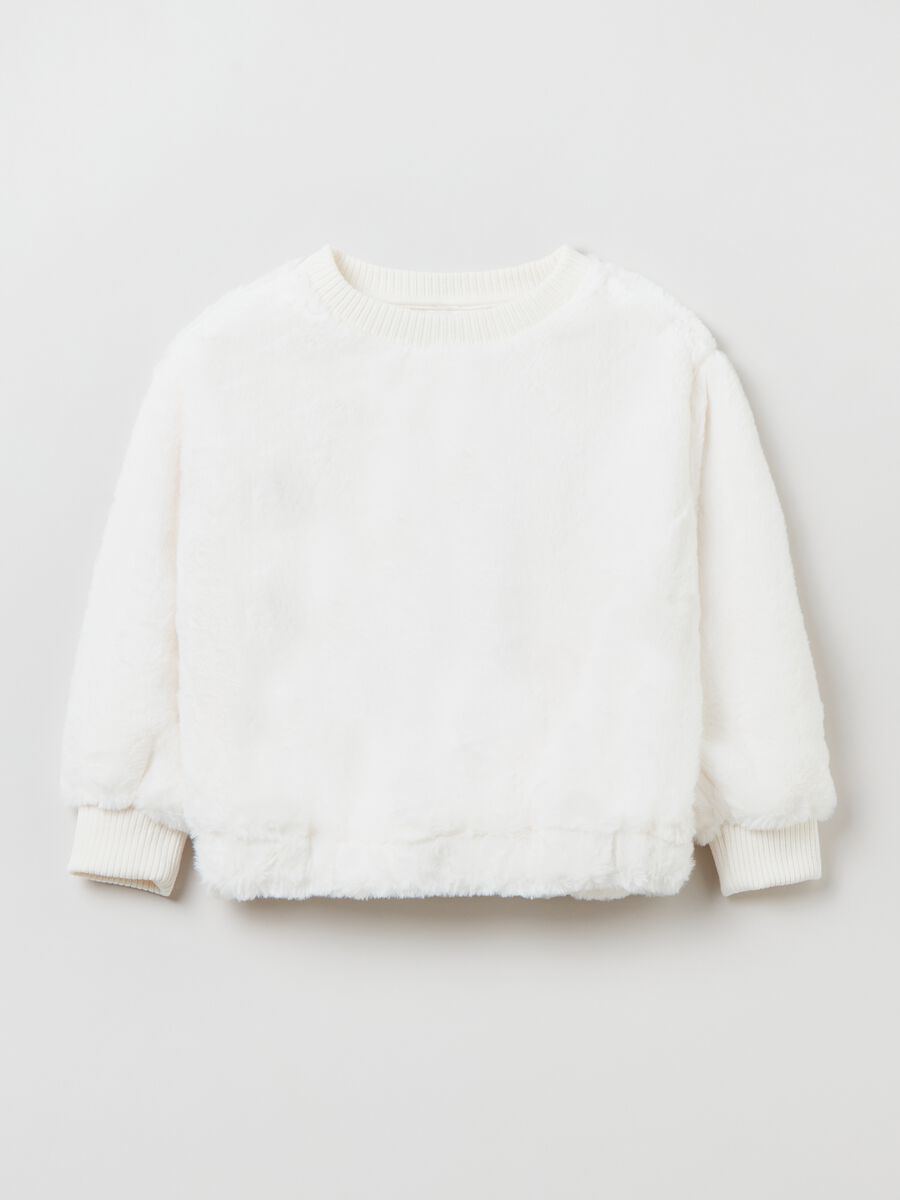 Faux fur sweatshirt_0