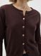 Brown Pure Cotton Cardigan Regular Fit_3
