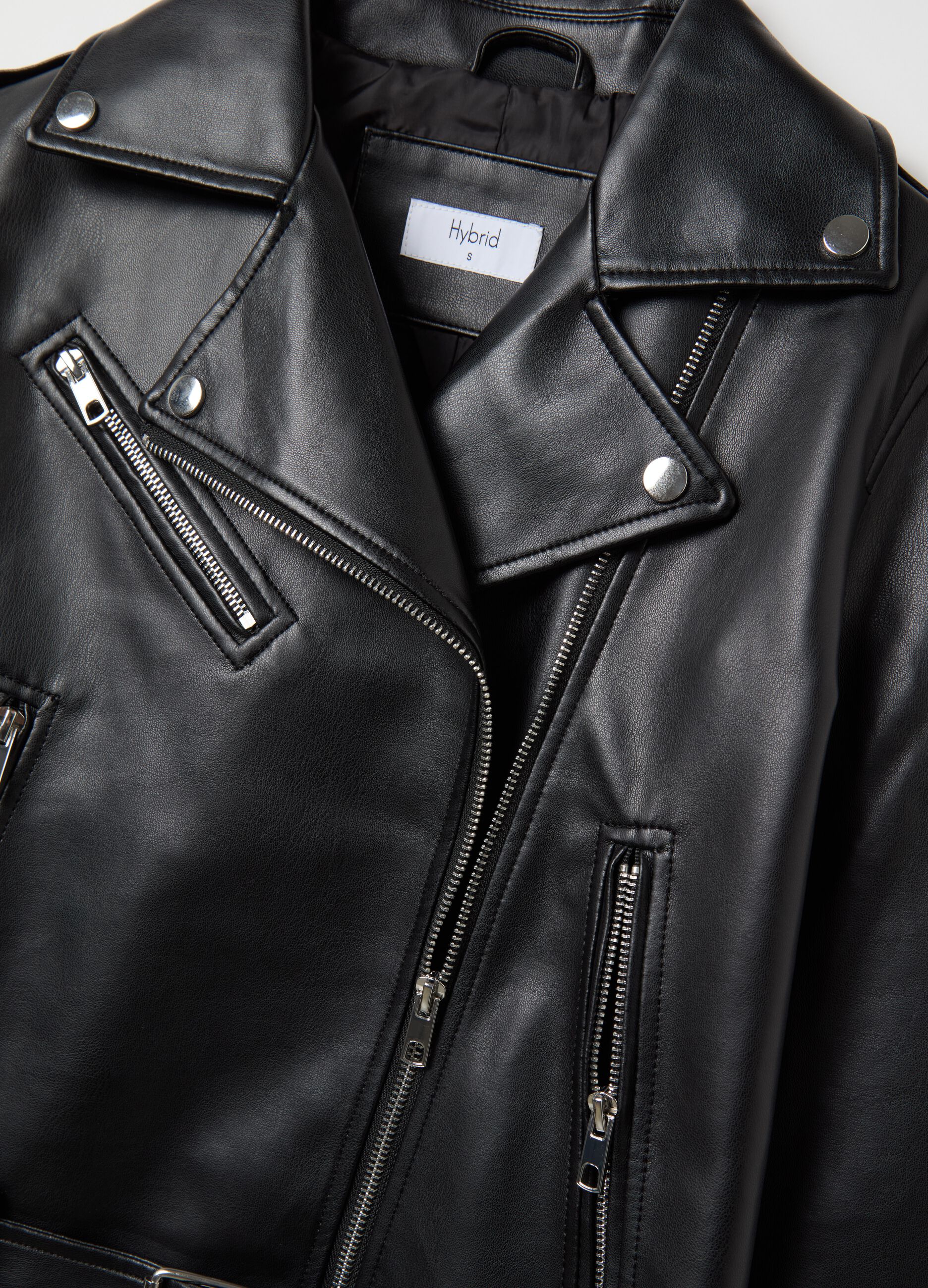 Biker jacket with zip