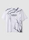 White pure cotton T-shirt with Nature slogan_4
