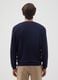 Blue viscose blend jumper regular fit_2