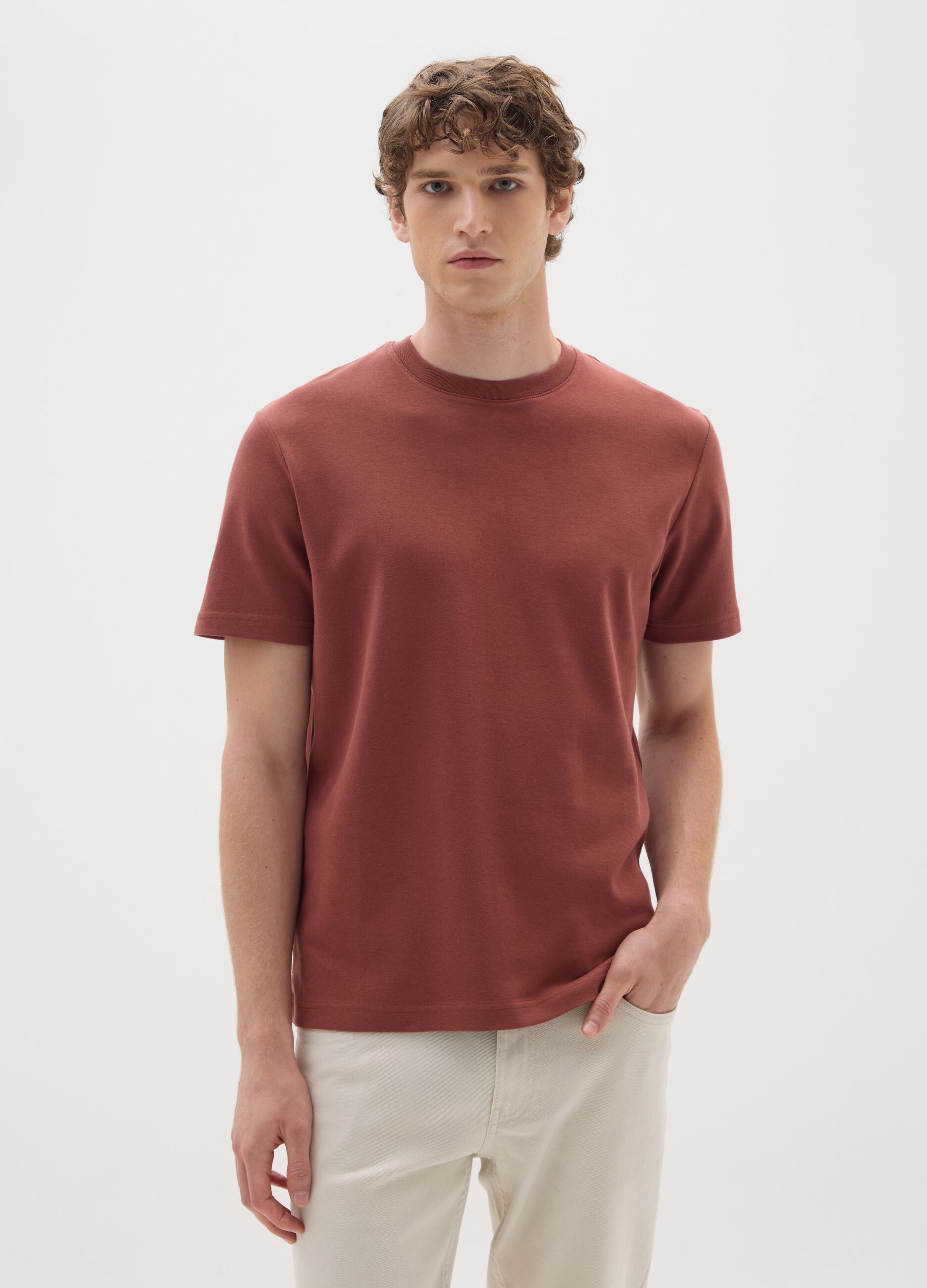 Red Cotton T-shirt