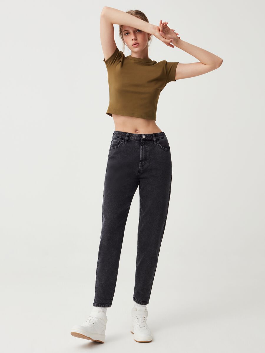Jeans mom fit a vita alta Baby Angel_0