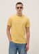 Yellow short sleeve pure cotton t-shirt regular fit_2