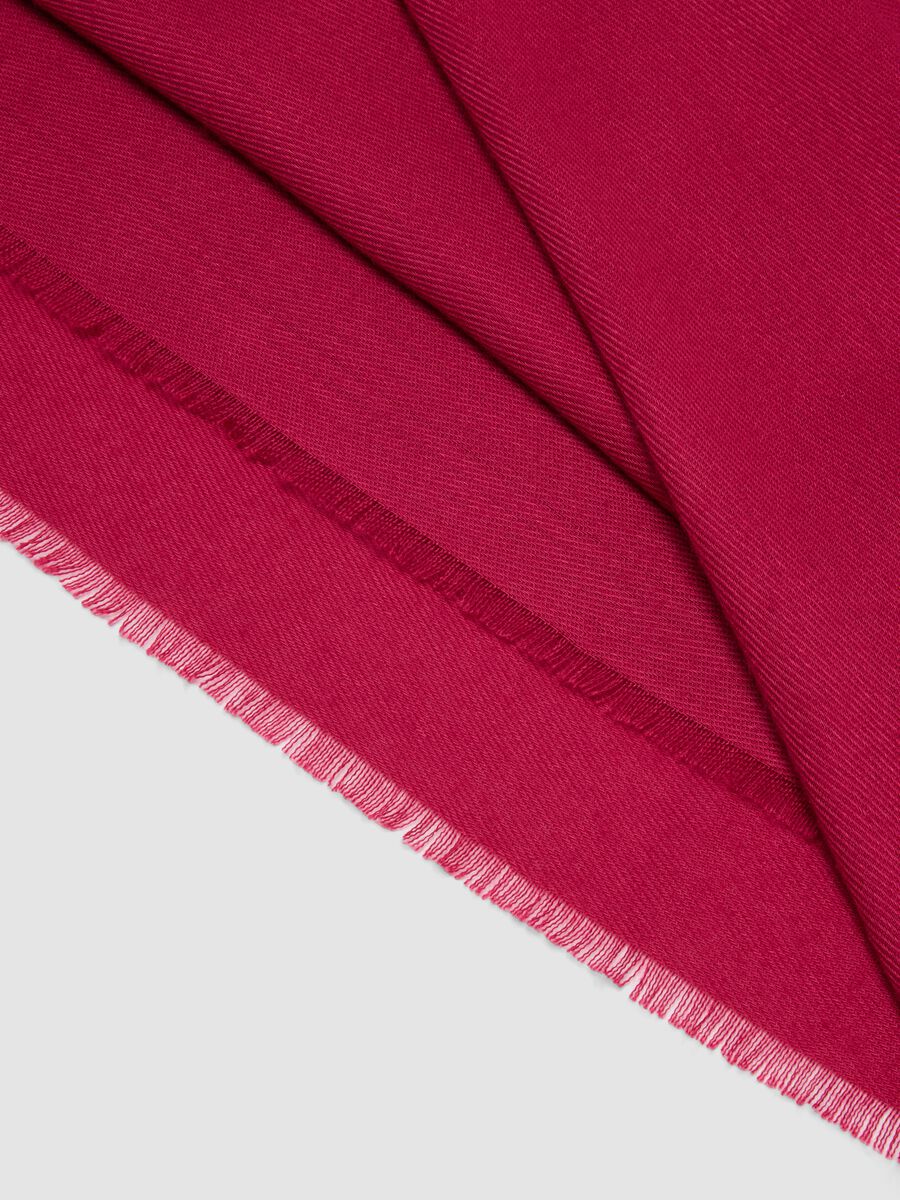 Sciarpa rosa con frange_3