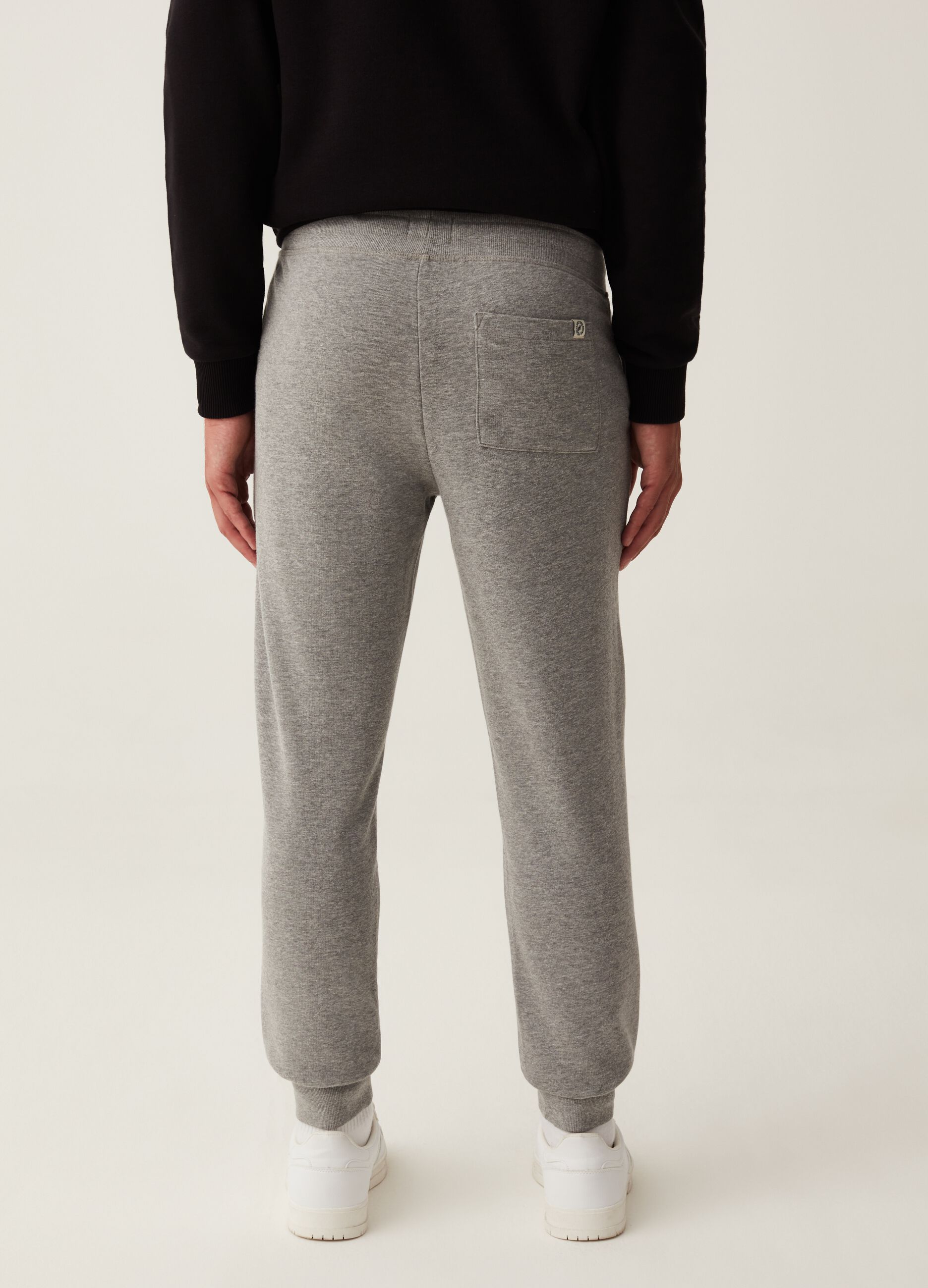 Joggers in felpa con stampa_2