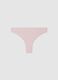 Pink cotton stretch Brazilian knickers, regular fit_0