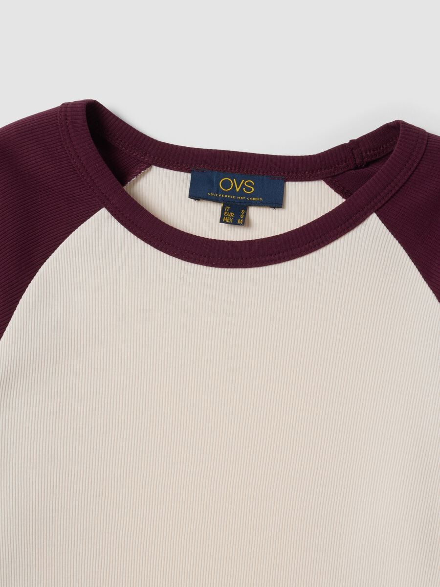 T-shirt bianca in puro cotone a maniche lunghe_5