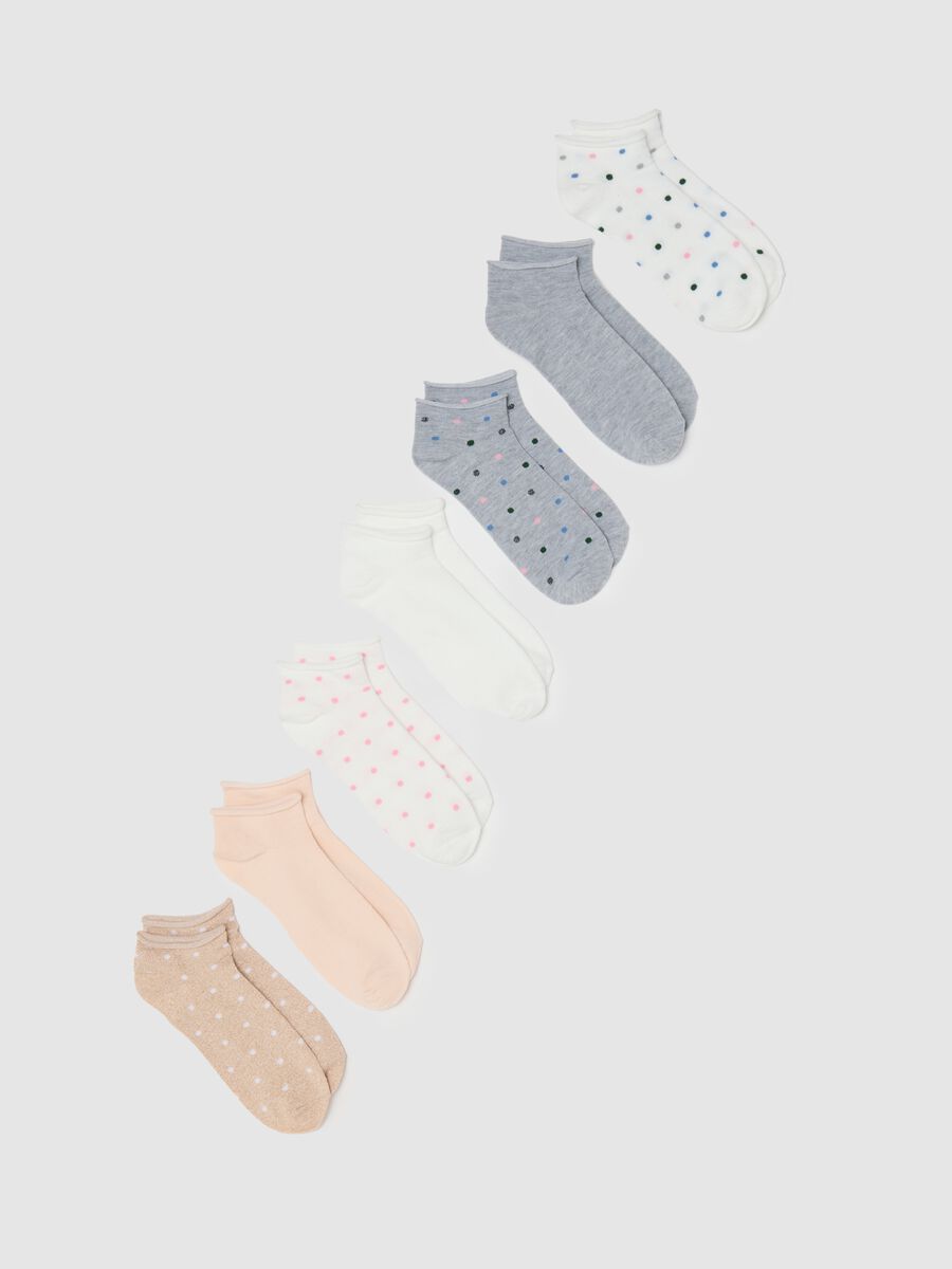 Multi-pack sneaker liners with polka dots_0