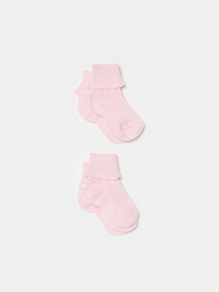 Two-pack socks with fold_0