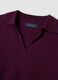 Purple pure wool polo-collar jumper_1