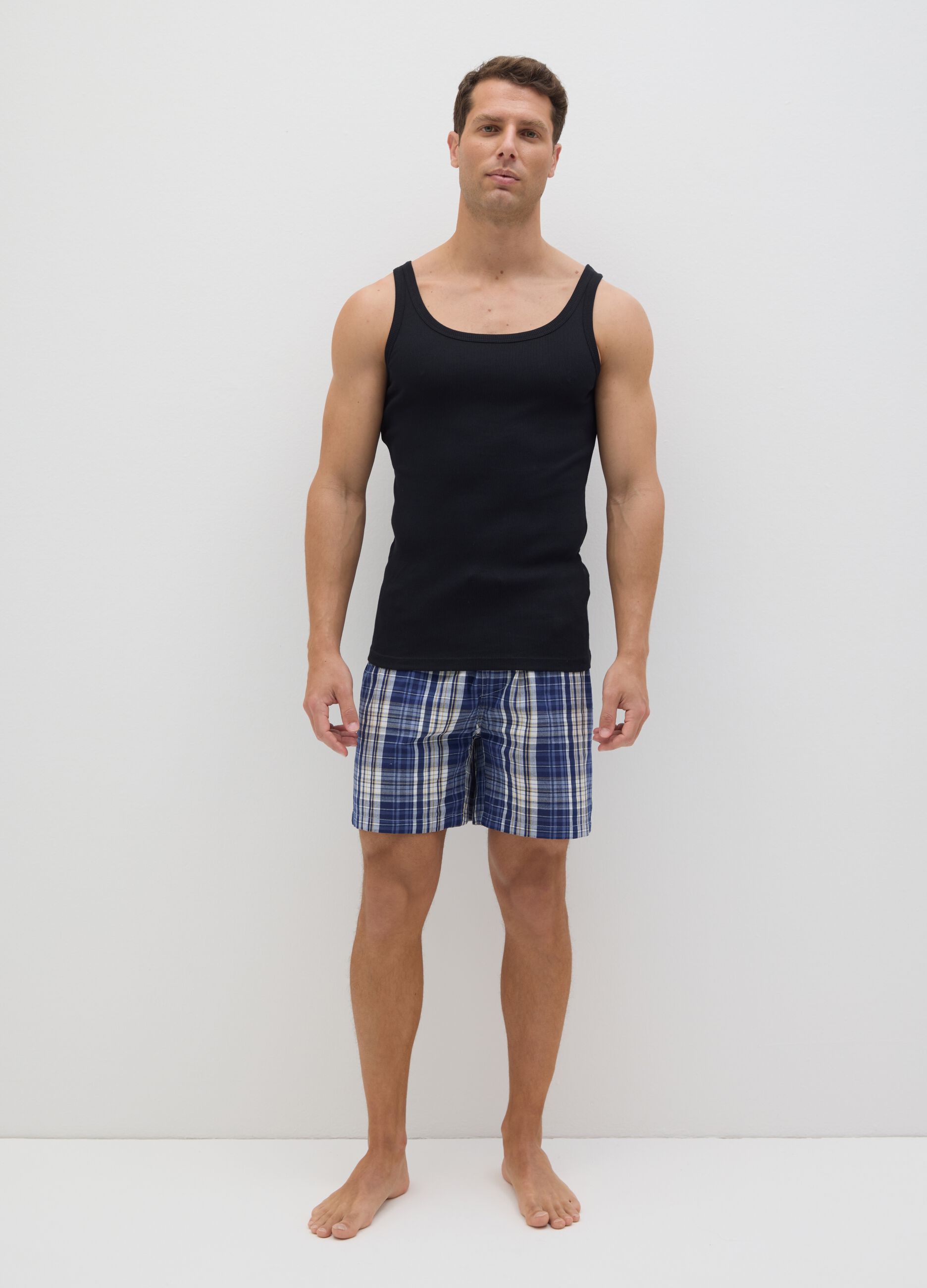 Black pure cotton OVS vest
