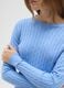 Blue Pullover with Round Neck_3