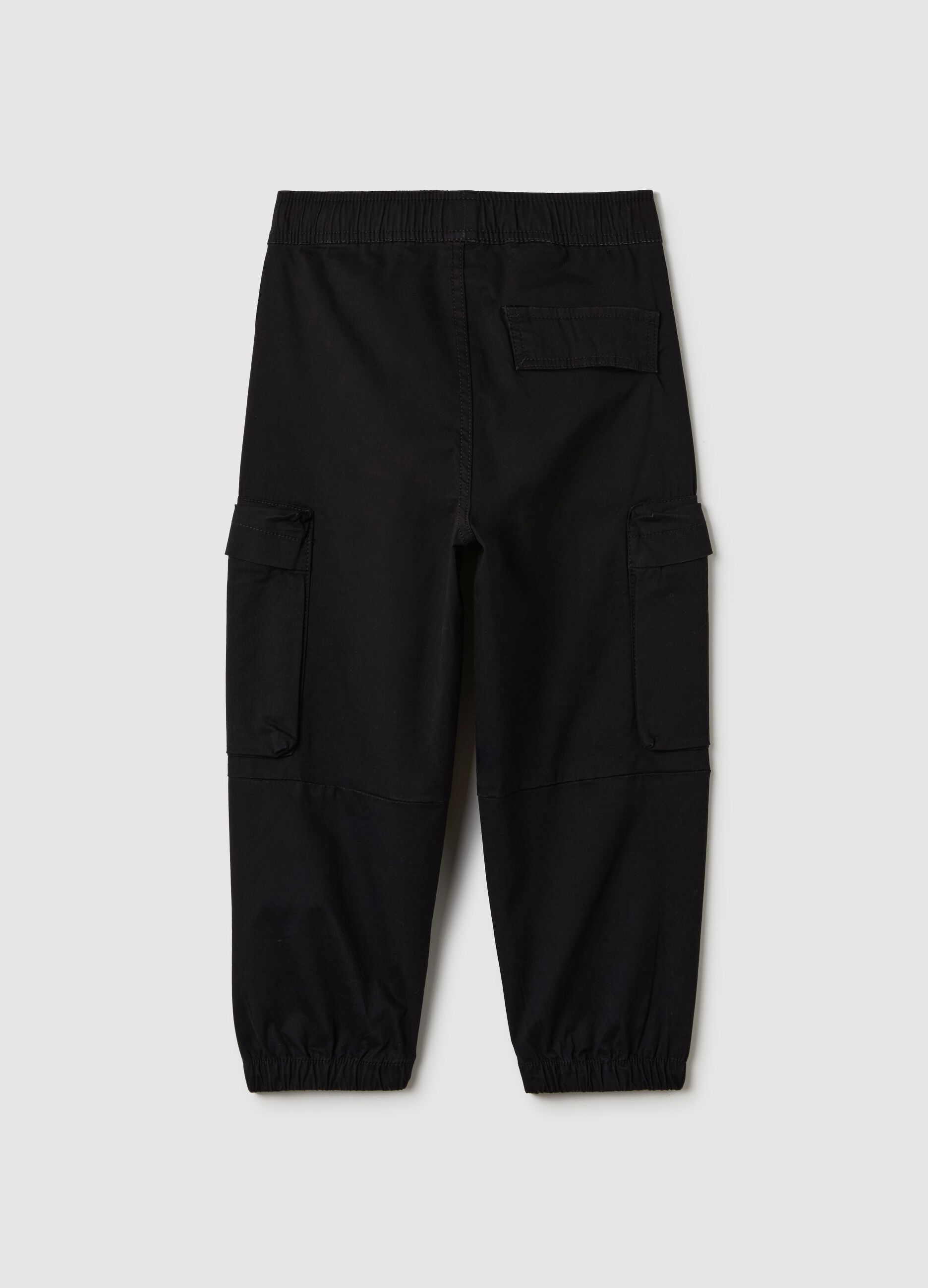 Parachute joggers with drawstring