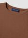 Brown crew-neck pure cotton jersey T-shirt_1