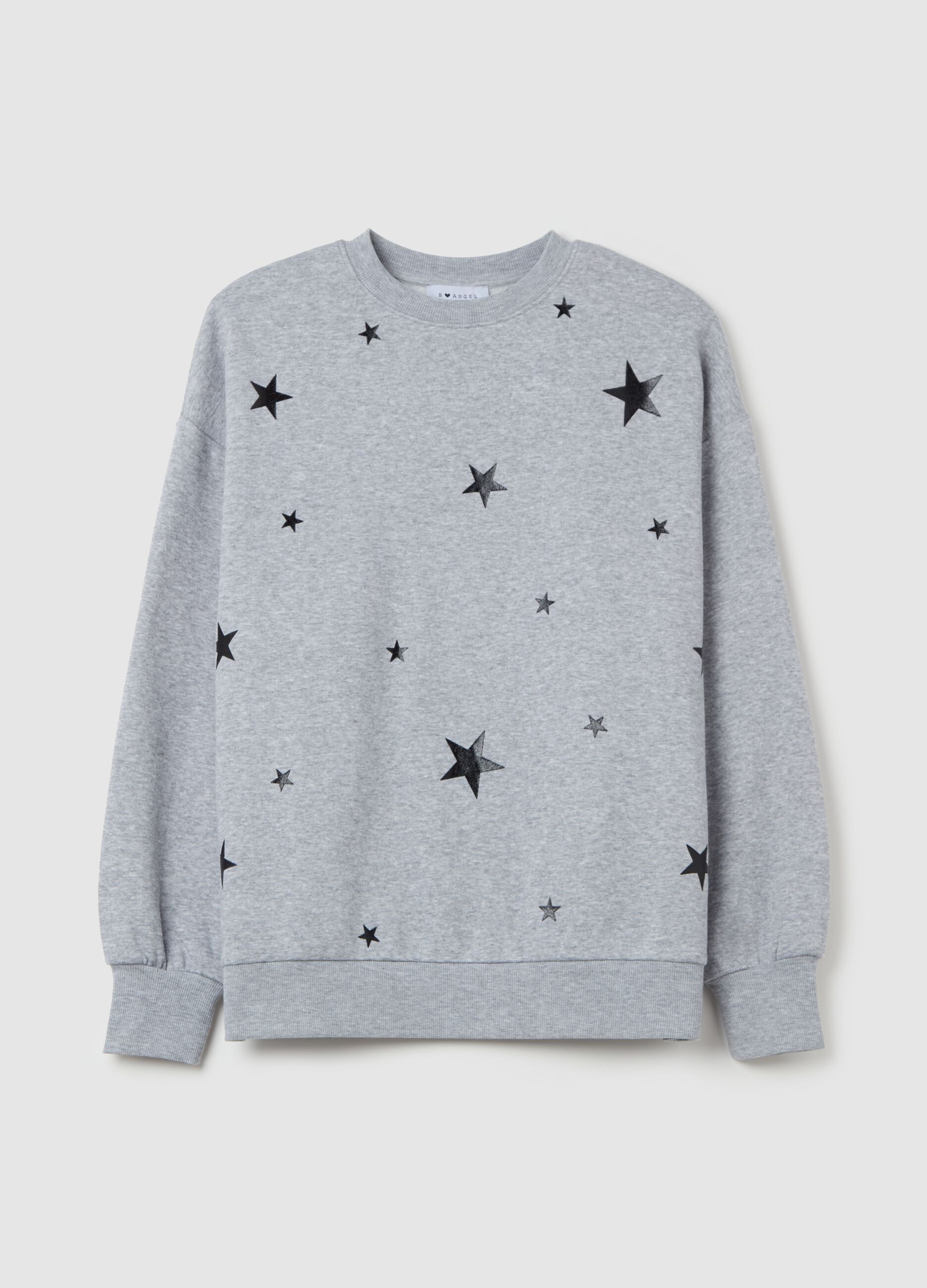 Round neck sweatshirt with print