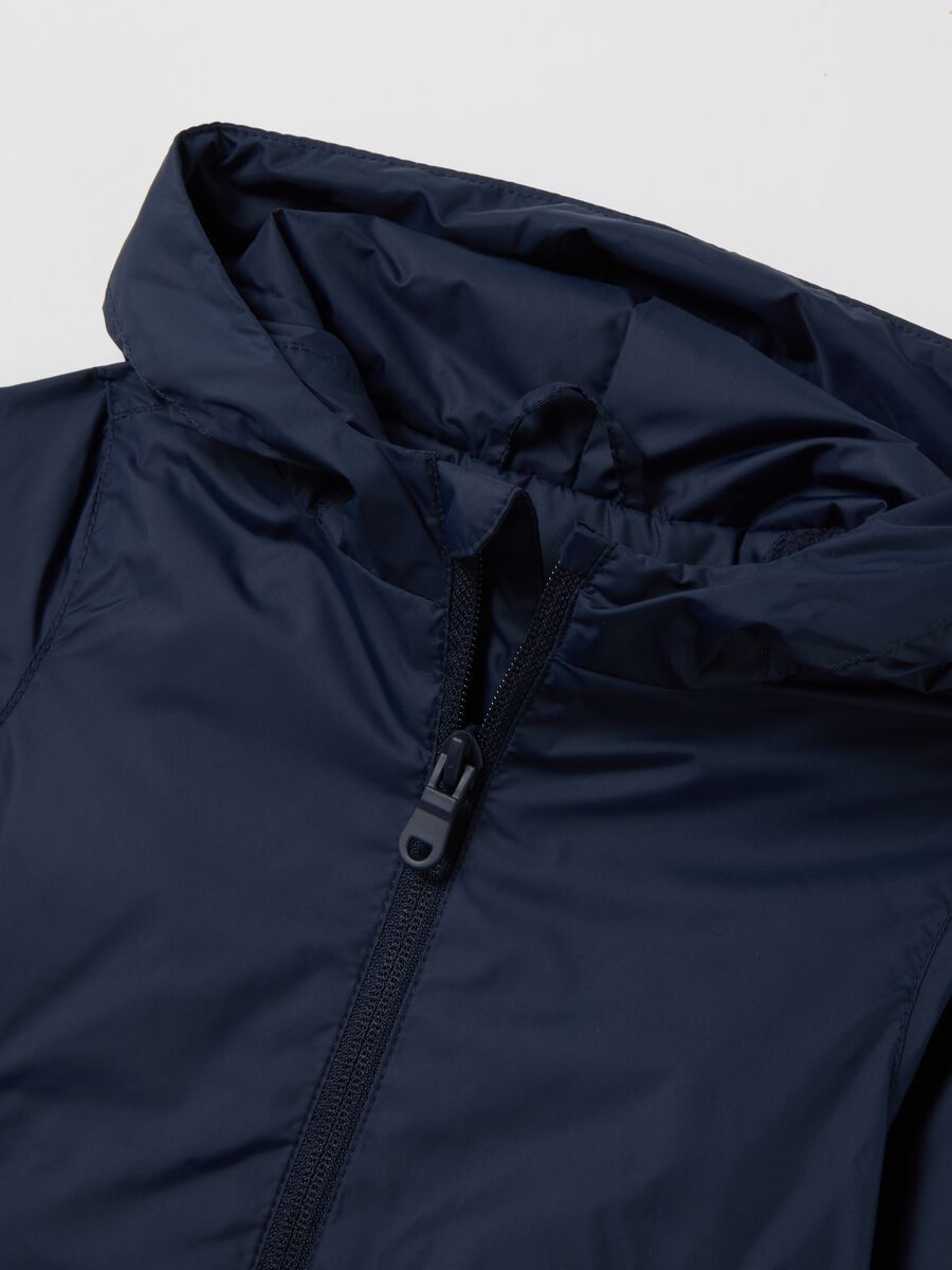 Child's blue regular fit water repellent jacket_2