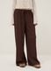 Pantaloni jogger marroni wide leg_1
