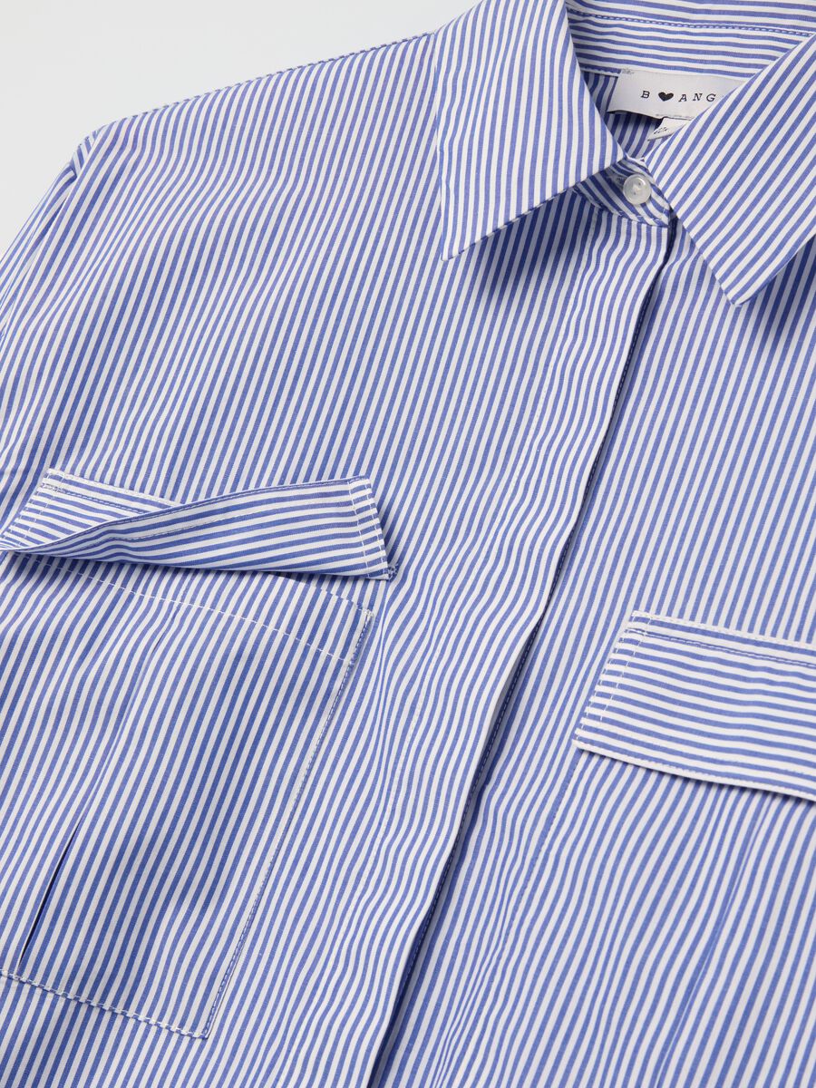 Boxy-fit shirt with thin stripes_5