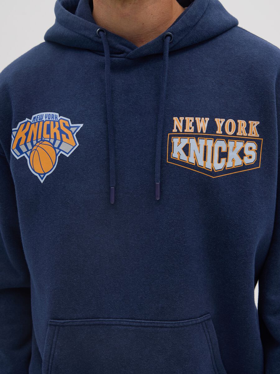 Blue Cotton Blend New York Knicks Sweatshirt_3
