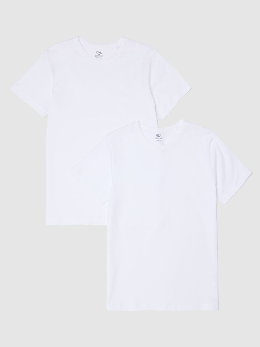 Bipack t-shirt intime bianche in cotone bio_0