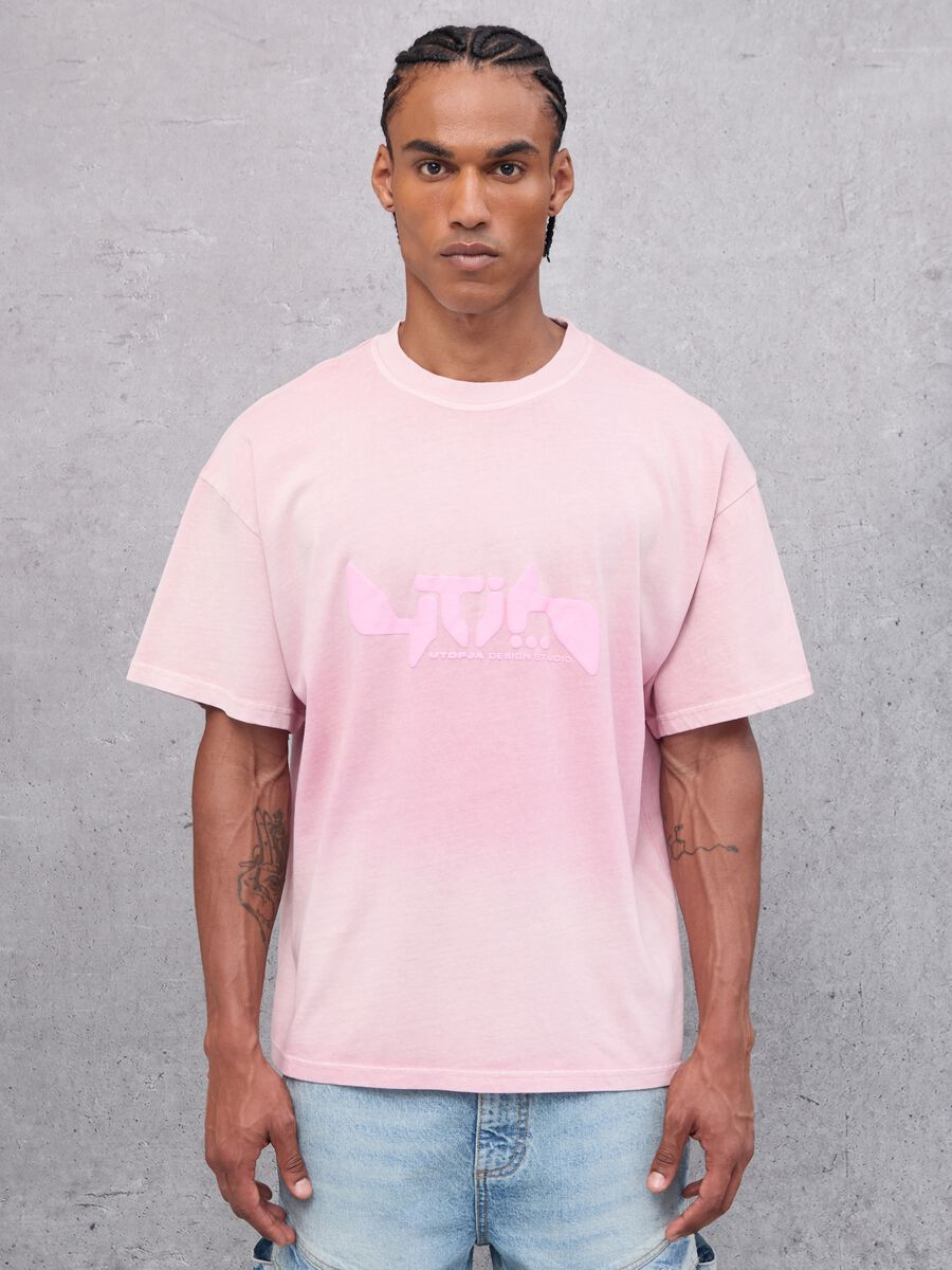 Sunfaded Graphic T-shirt Pink_2