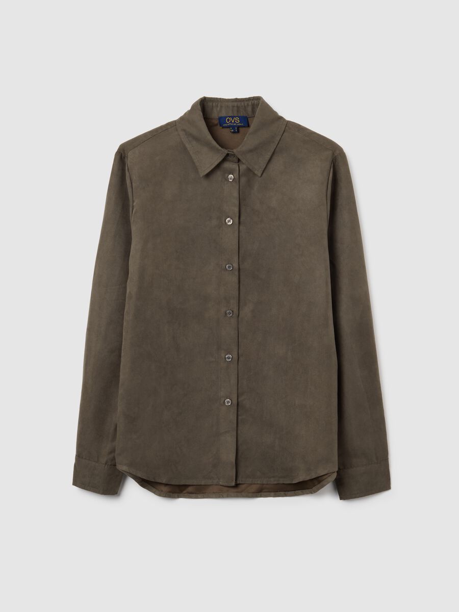 Brown regular fit shirt_4