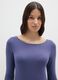Long Sleeve Stretch Blue Top_1