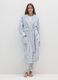 Multicolour dressing gown with belt and pockets_0