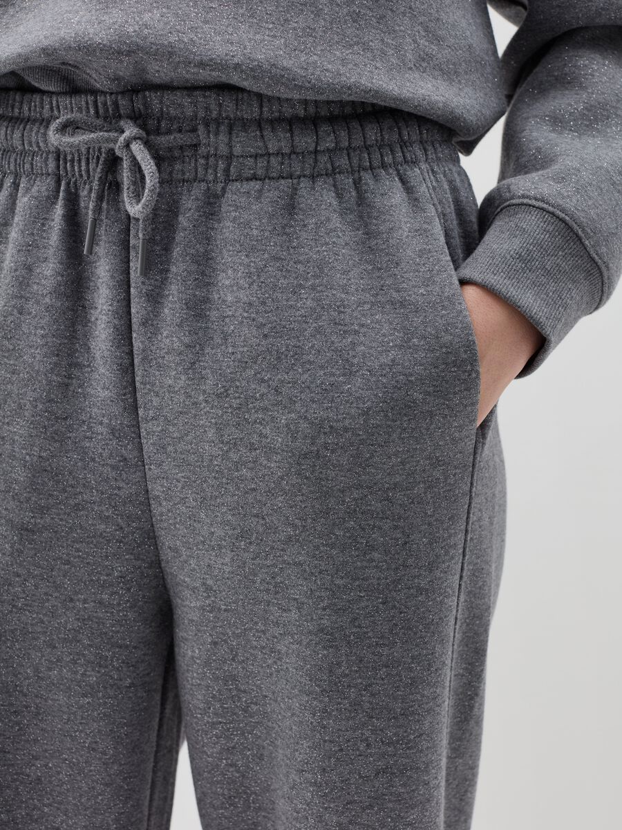 Lurex joggers with drawstring_2