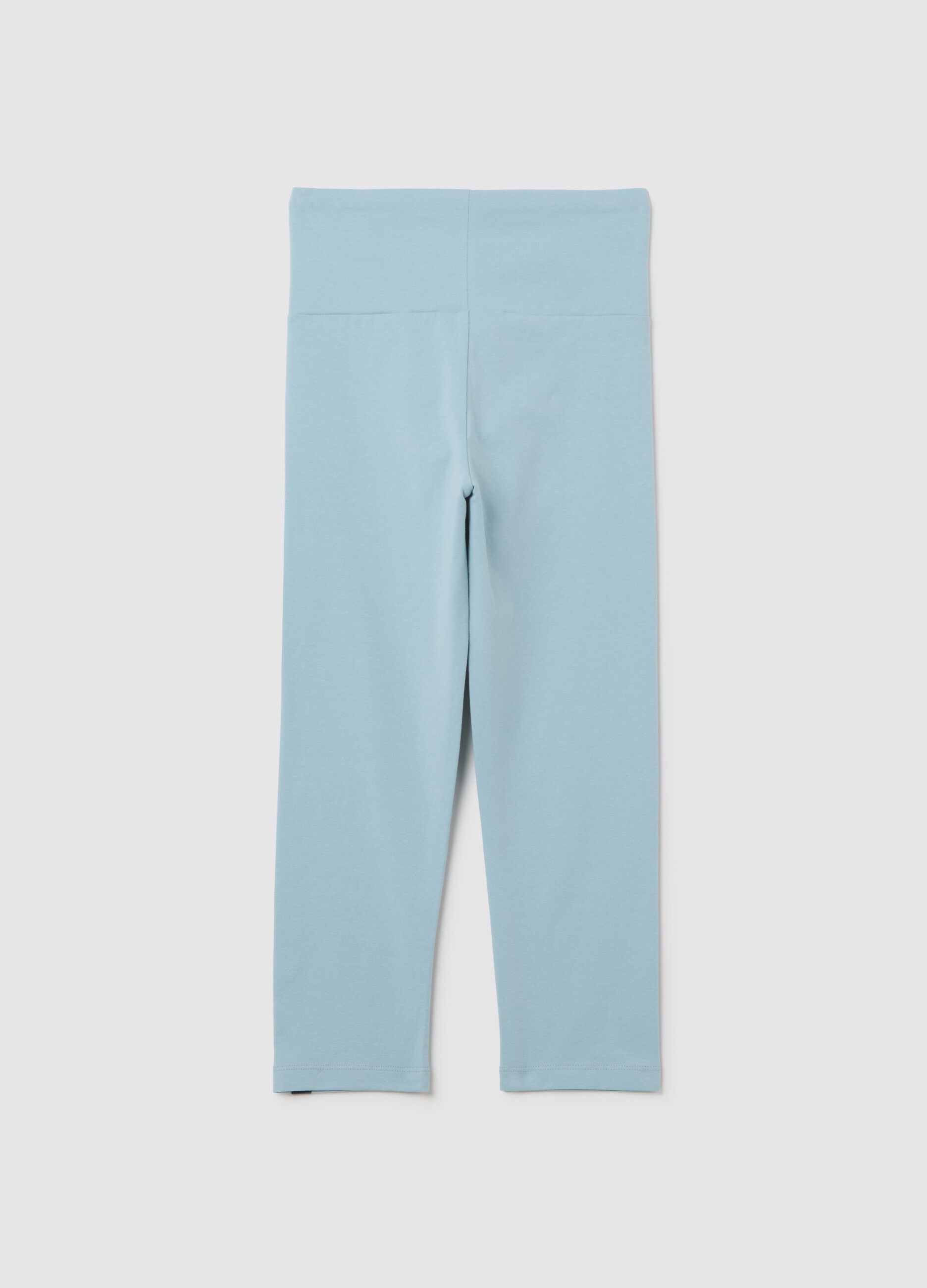 Girls' Skinny Stretch Cotton Blue Leggings