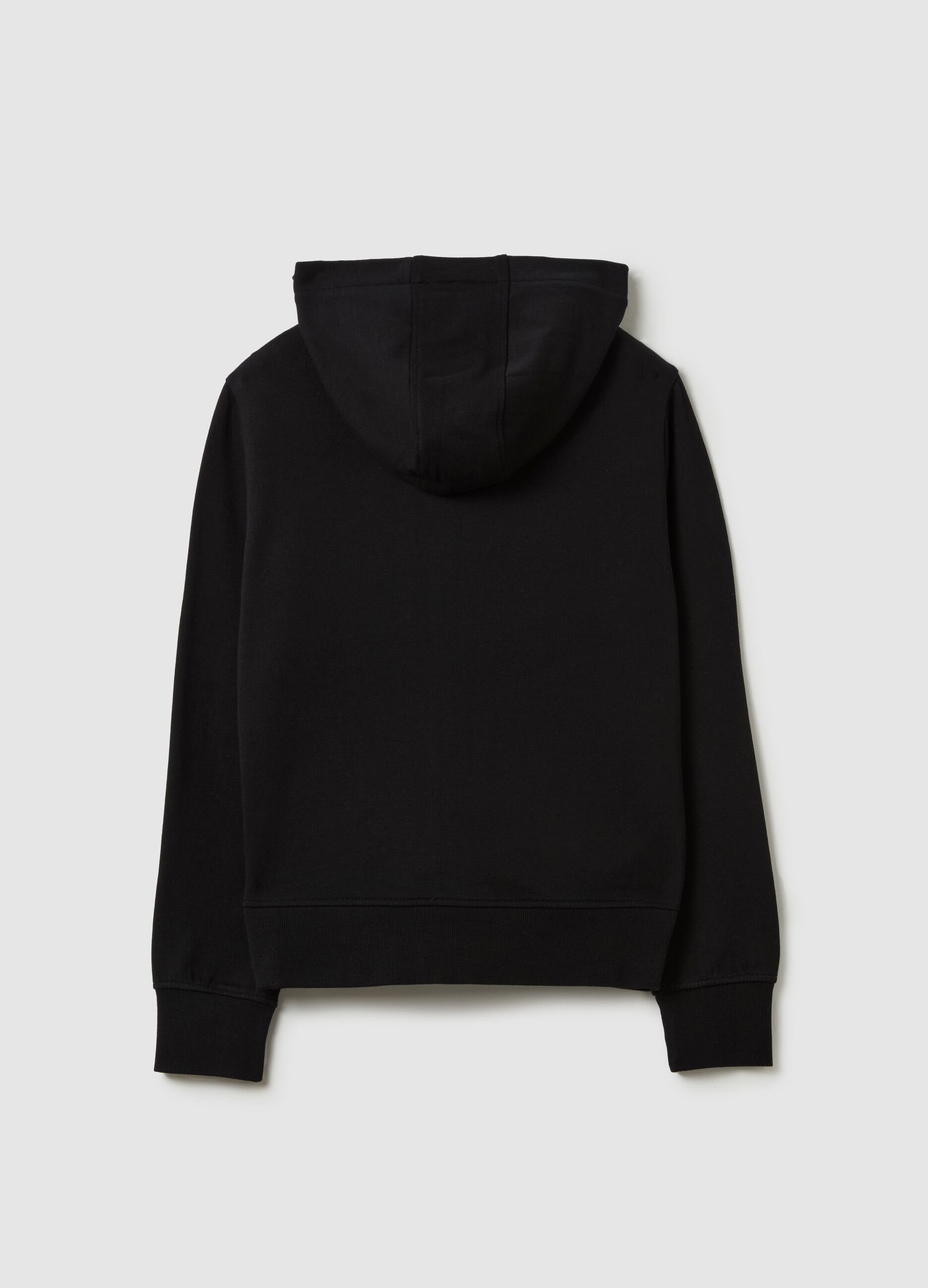 Full-zip in French Terry con cappuccio 