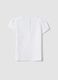White short-sleeved stretch cotton T-shirt_1