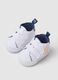 Scarpine bianche da neonato in tela_2