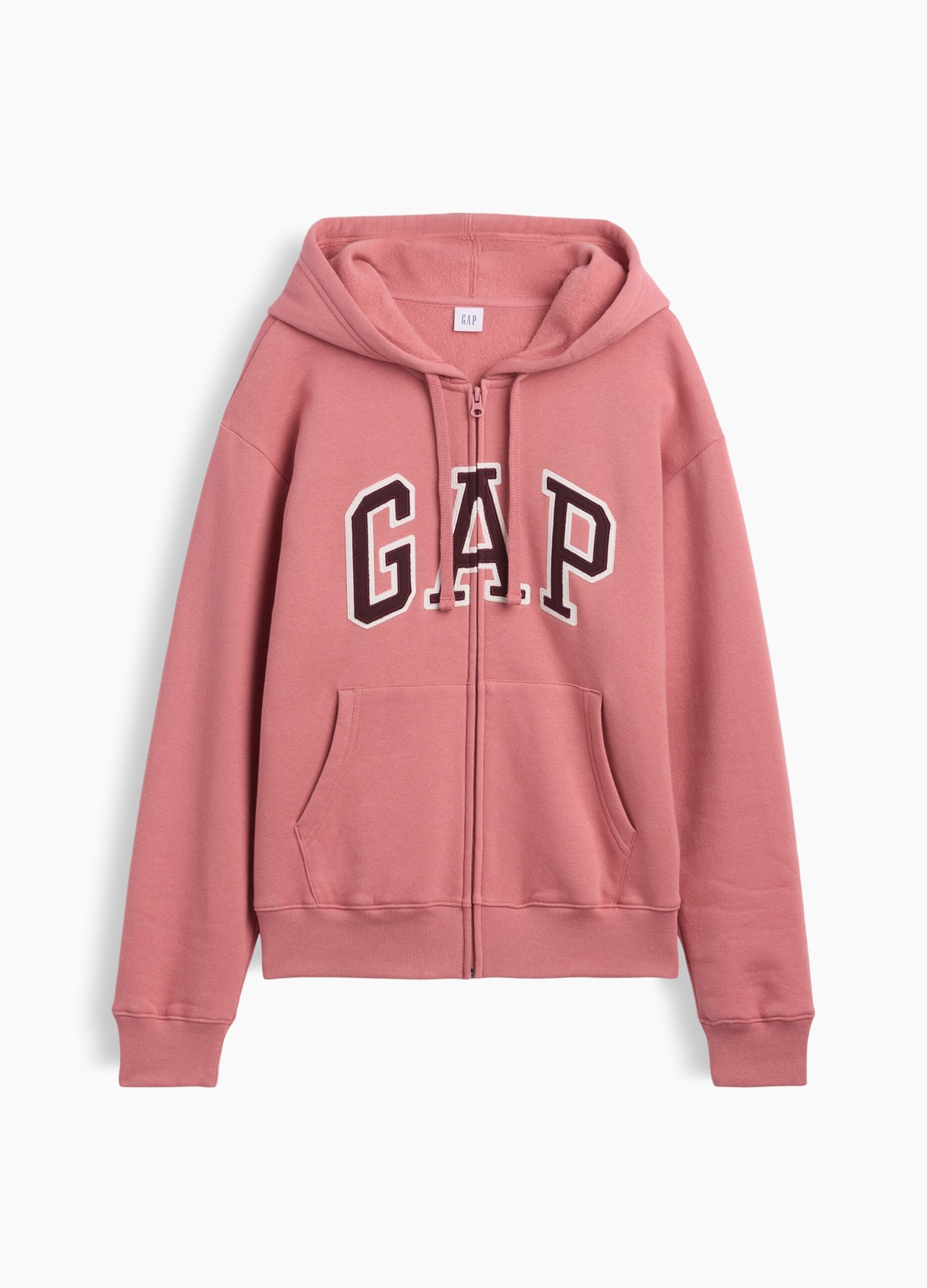 Pink cotton-blend hoodie with GAP logo