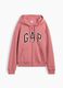 Pink cotton-blend hoodie with GAP logo_3