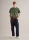 Green pure cotton crew neck T-shirt relaxed fit_1