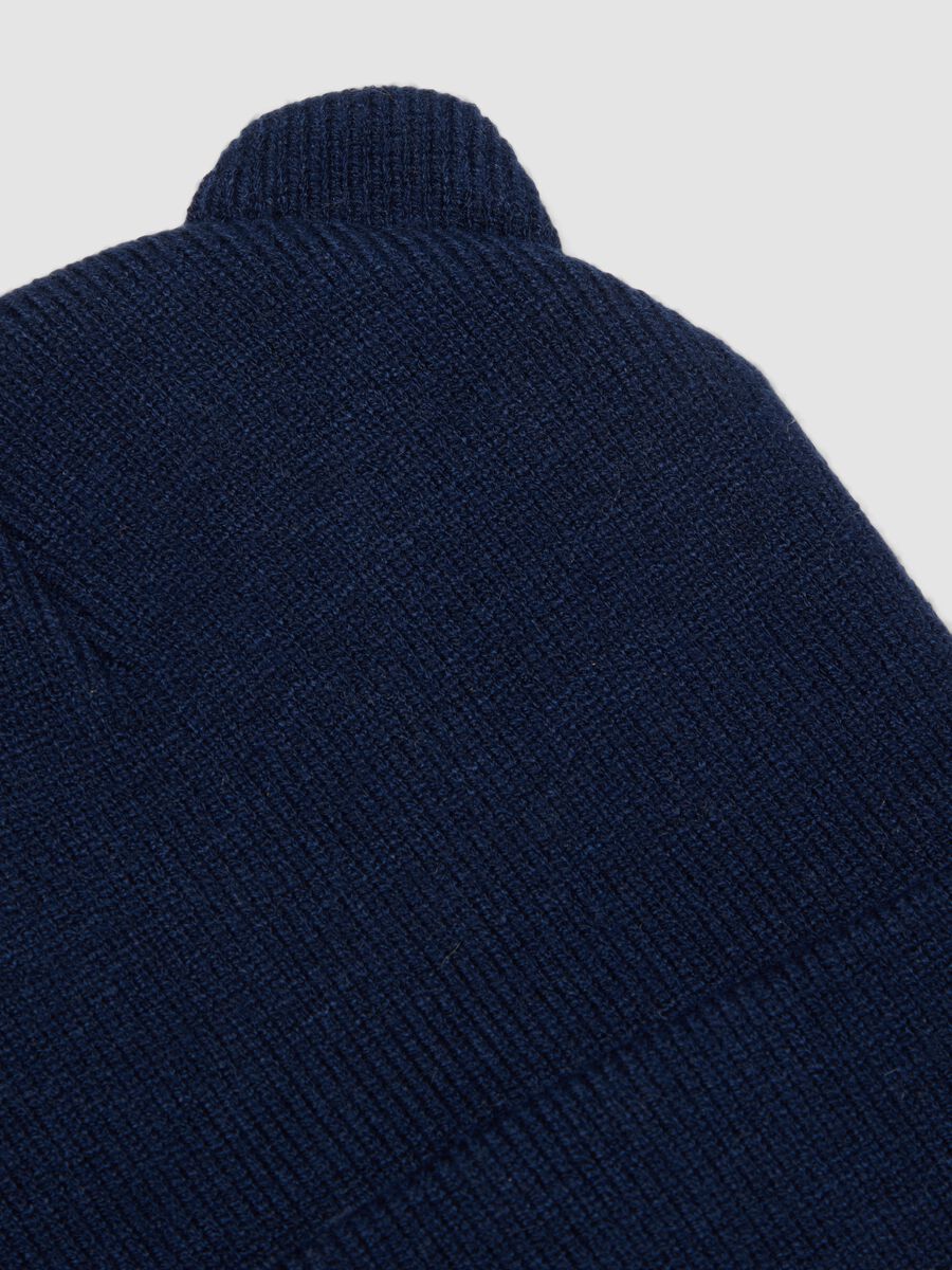 Blue viscose-blend jersey knit hat_1