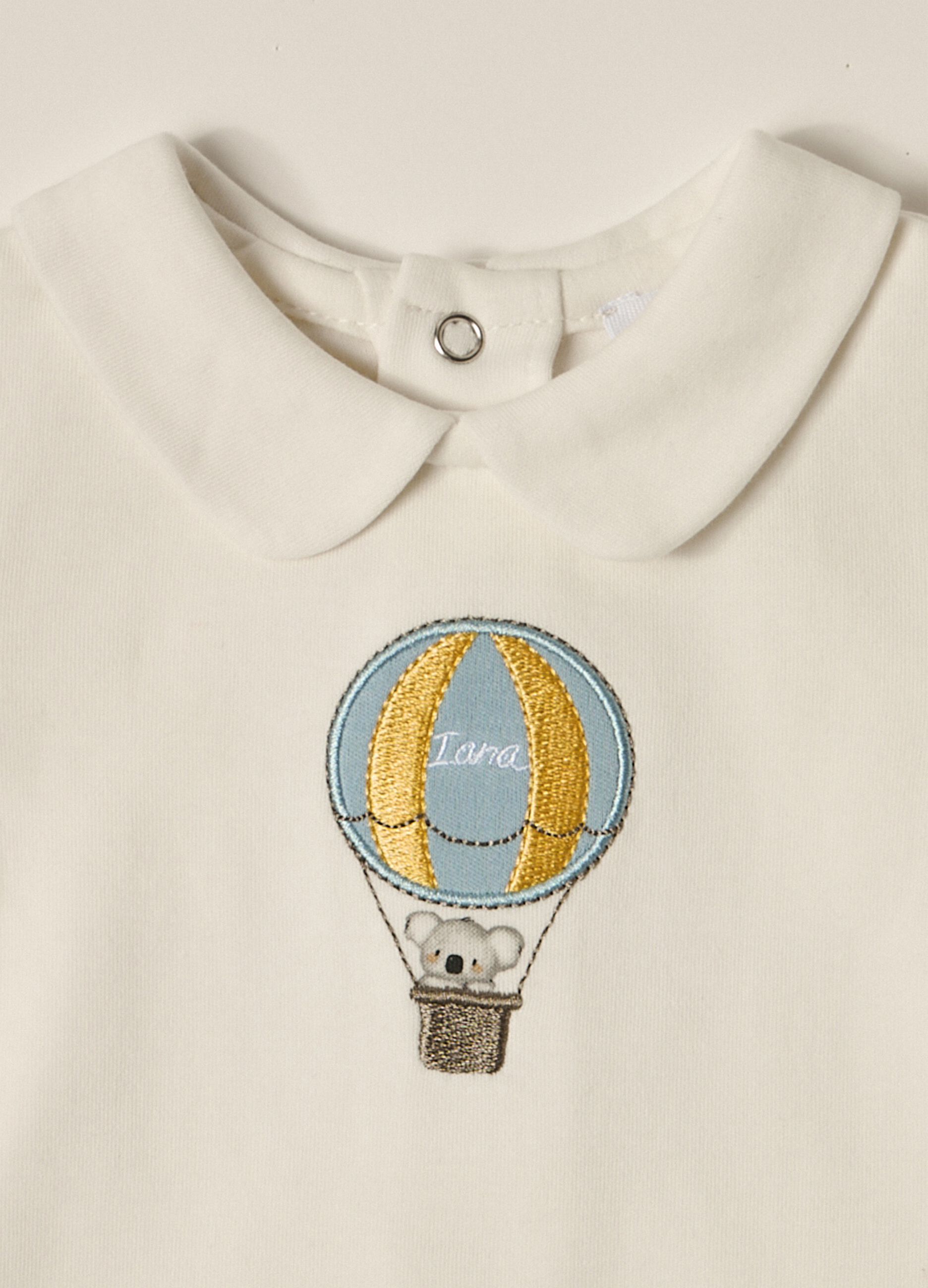 IANA newborn boy bodysuit in 100% cotton